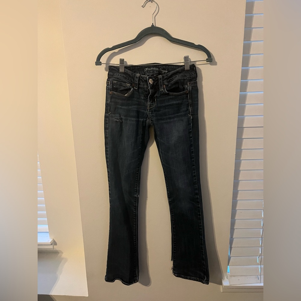 American Eagle Outfitters Blue Flare & Wide Leg Jeans